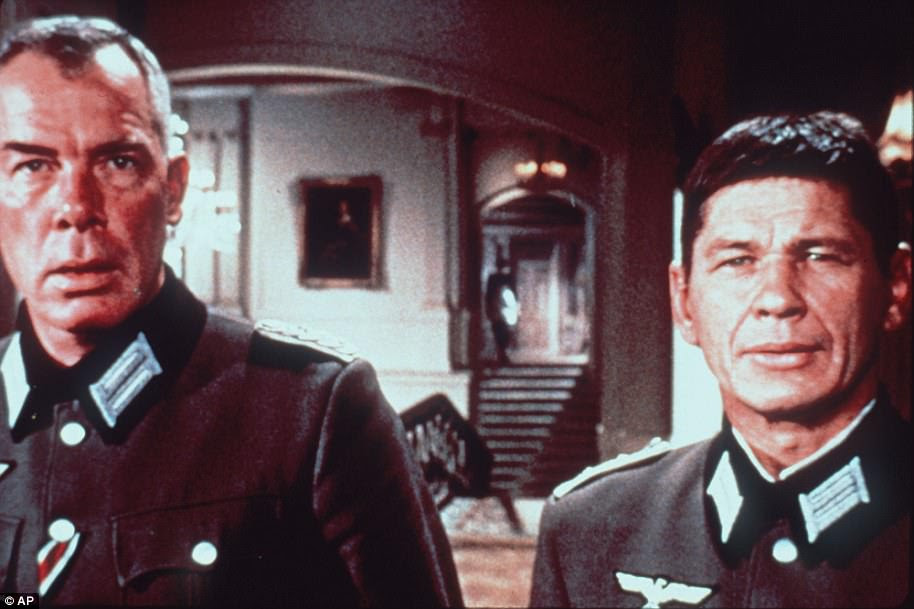Lee Marvin (left) plays rebellious US Army Major Reisman alongside Charles Bronson as Joseph Wladislaw, the sole survivor of the dozen prisoners parachuted behind enemy lines in order to assassinate Nazi officers 