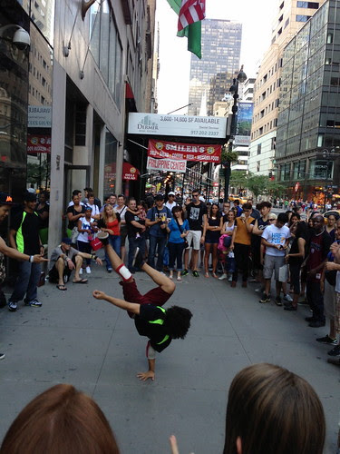 Breakdancing crew, 5th Avenue