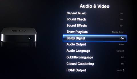 Turn on Dolby Digital Turn on Dolby Digital