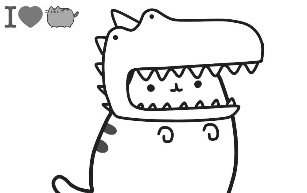 Free Printable Pusheen Cat Coloring Pages Freebies SVG For Cricut
