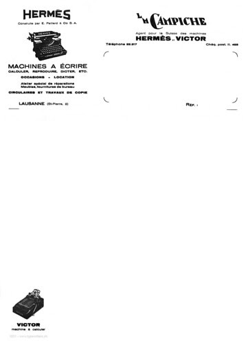 Briefpapier L.M. Campiche 1931