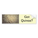Got Quinoa? bumpersticker