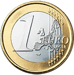 1 euron kolikon yhteinen puoli