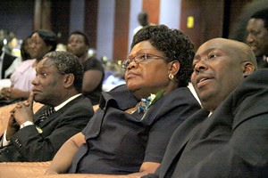 Republic of Zimbabwe Vice-President Joice Mujuru along with Minister of Youth Development Savior Kasukuwere. Zimbabwe won its independence in 1980 and has been a stalwart of the anti-imperialist struggle in Africa for over three decades. by Pan-African News Wire File Photos
