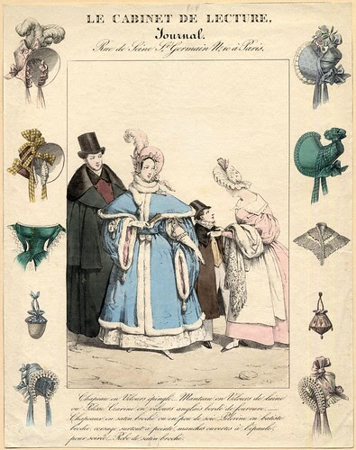 French fashions and hats, 1830