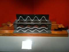 Simulation machine, ca 1870s, of the Wheatstone machine to illustrate light and sound waves