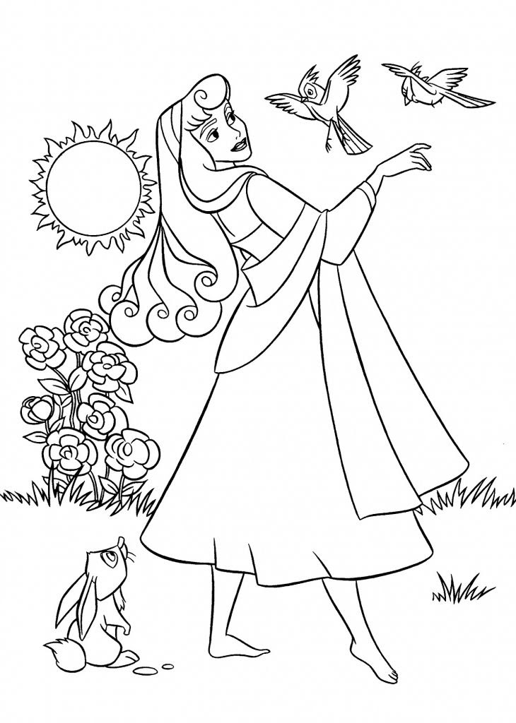 Free Printable Princess Aurora Coloring Pages Coloring And Drawing