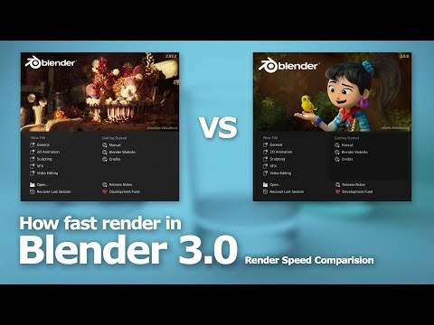 How Fast Render in Blender 3.0 - New Feature - Cycles Renderer