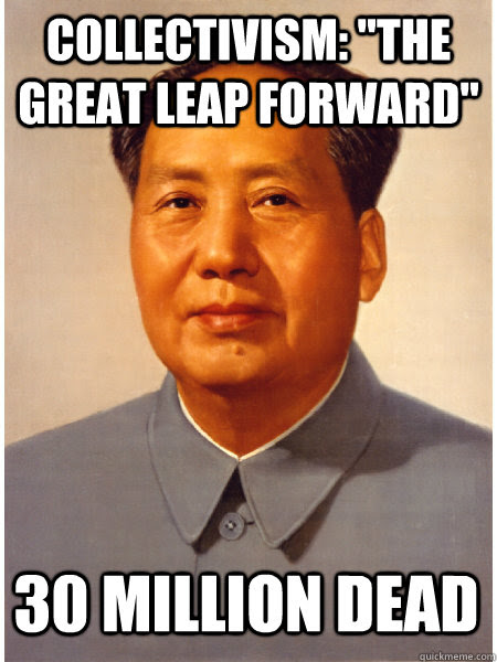 Collectivism The great Leap Forward 30 Million dead Collectivism The great Leap Forward 30 Million dead