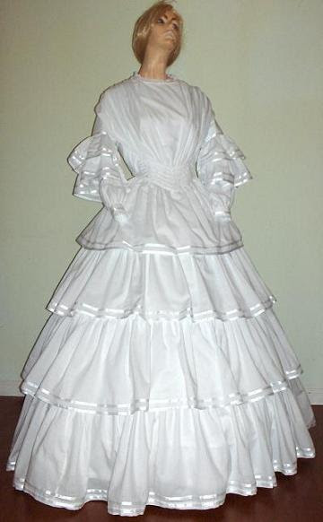 Wedding dresses: civil war wedding dress