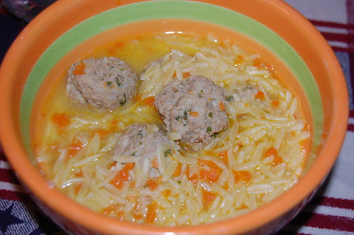 Meatball and Orzo Soup
