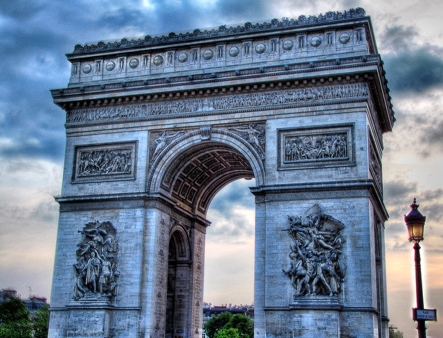 Twilight at the Arc de Triomphe