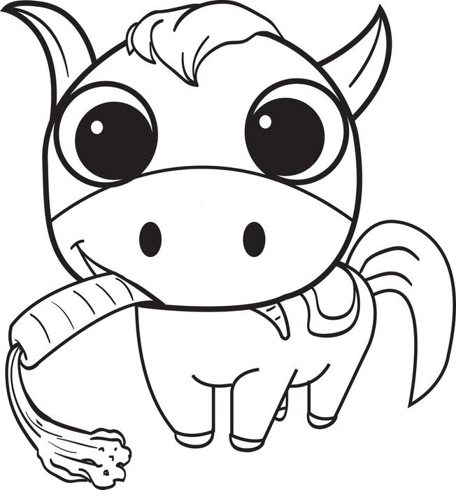 Featured image of post Cute Easy Horse Coloring Pages : Teach your kid about this grand animal using these 48 free printable coloring pages.