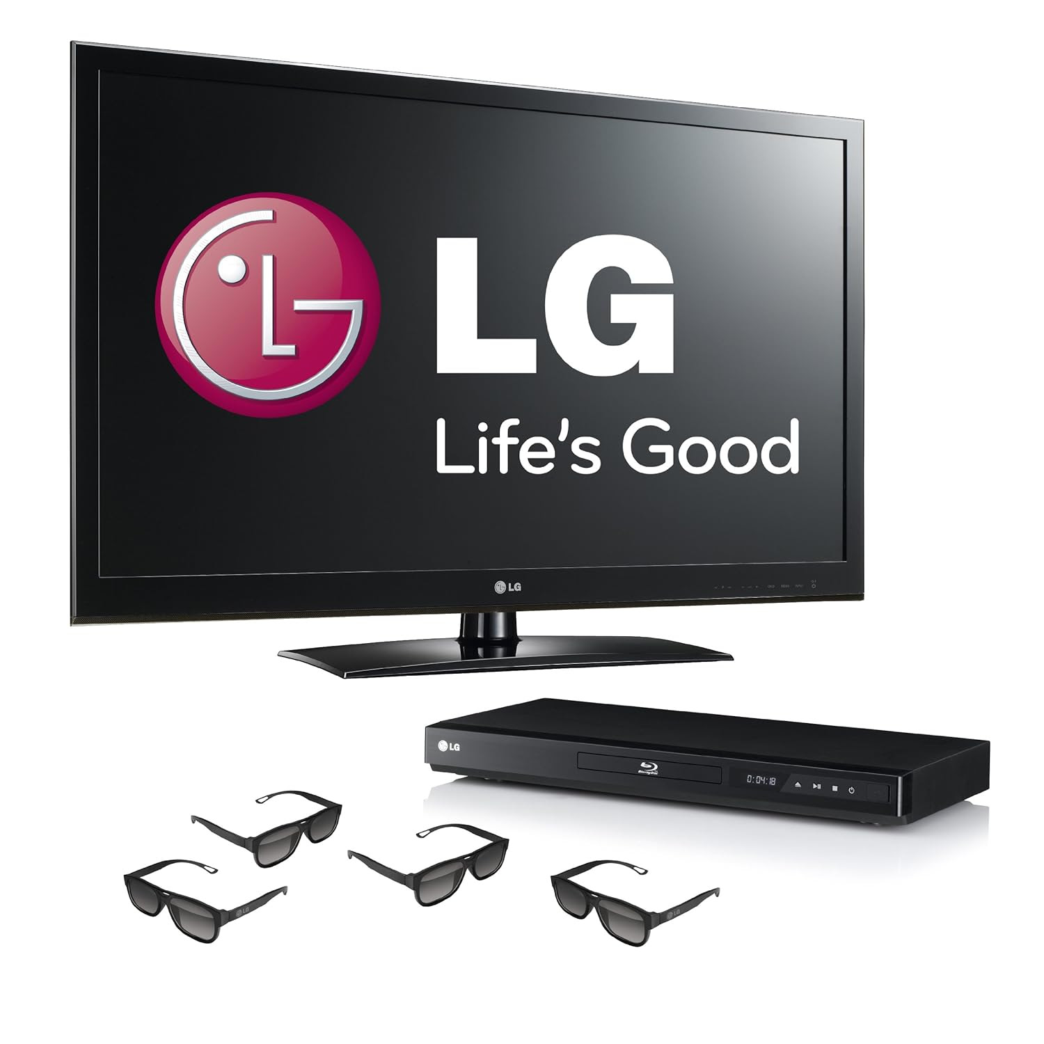 LG Electronics 47LW5300 47Inches 1080p 120HZ Cinema 3D LED TV and Four