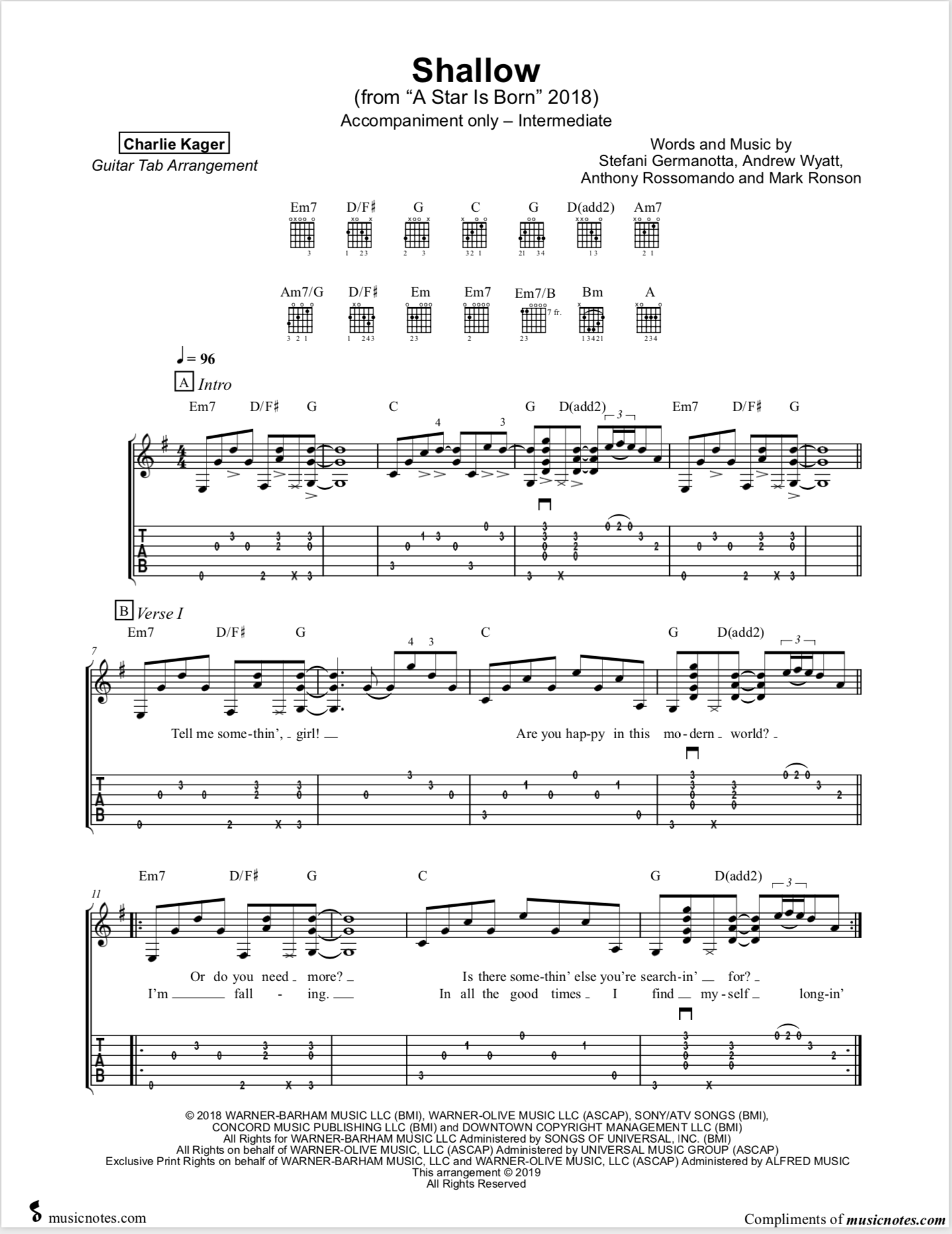 Music Instrument Shallow Guitar Tab Intro Learn to play with piano, guitar and ukulele in minutes. music instrument shallow guitar tab intro