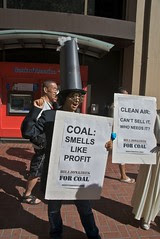 Coal smells like profit - Bank of America protest