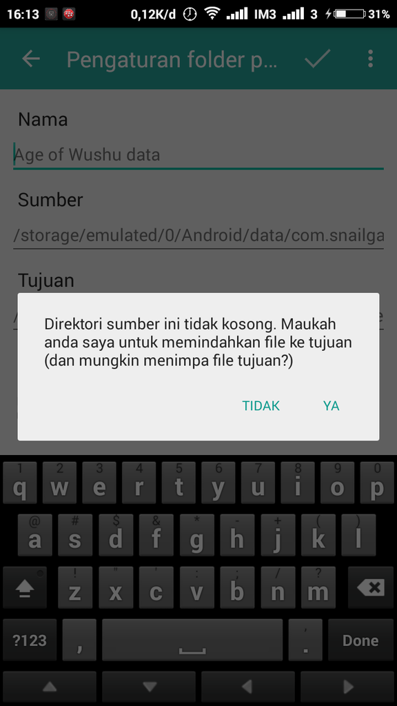 melegakan memori internal melegakan memori internal