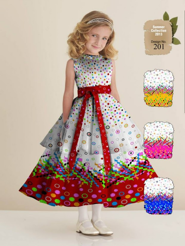 Kids-Childrens-Summer-Casual-Party-Wear-Dresses-Collection-2013-By-Al-Hamra-Fabric-8 Kids-Childrens-Summer-Casual-Party-Wear-Dresses-Collection-2013-By-Al-Hamra-Fabric-8