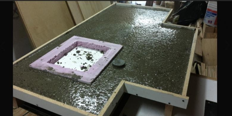Countertop dari Beton Cantik dengan Sentuhan Pribadi Countertop dari Beton Cantik dengan Sentuhan Pribadi