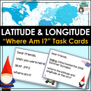 Latitude & Longitude Task Cards