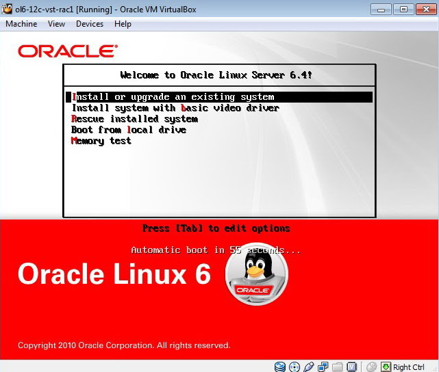 Oracle 12c on VMWare