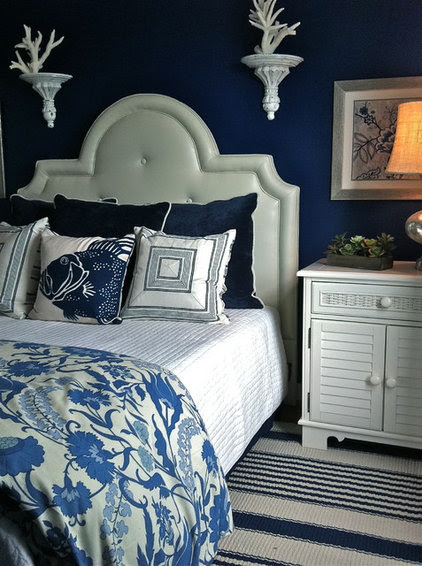 beach style bedroom by Kim Armstrong
