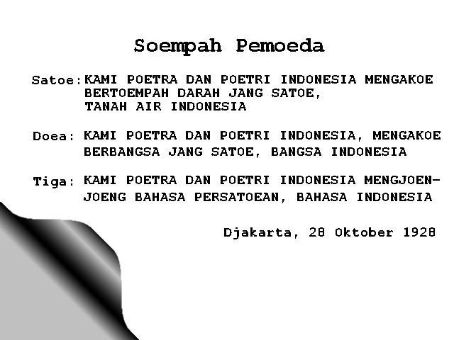 Sumpah Pemuda Dalam Bahasa Sunda Gapura J