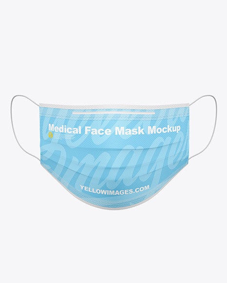 Download Eye Mask Mockup Free Medical Face Mask Mockup In Apparel Mockups On Yellow Images PSD Mockup Templates