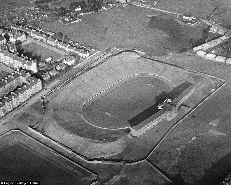 Field of dreams: Hampden Park in Glasgow, where the Scotland football team plays its home matches, as it was in 1927