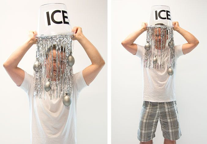 ice bucket challenge costume funny halloween costume, trendy halloween costume, pop culture halloween