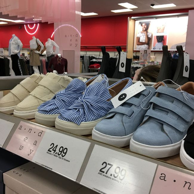 A New Day Target velcro and bow sneakers