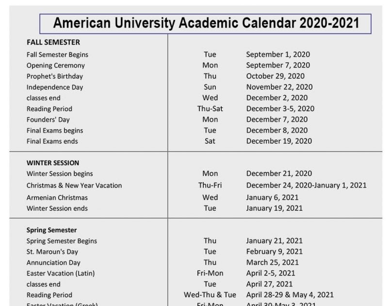 2021 Calendar Duke Academic Calendar Fall 2021