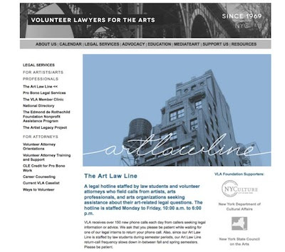 Volunteer Lawyers for the arts