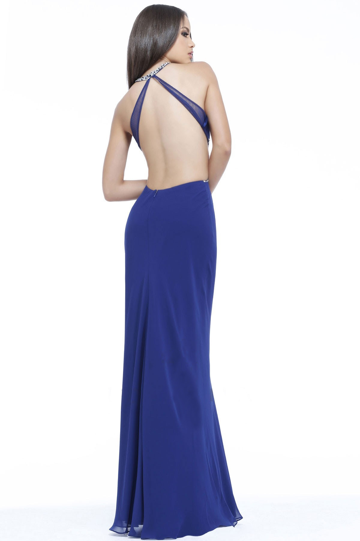 Sexy Trumpet/Mermaid Halter Beading Floor-length Chiffon Wedding Guest Dresses _2 Sexy Trumpet/Mermaid Halter Beading Floor-length Chiffon Wedding Guest Dresses _2