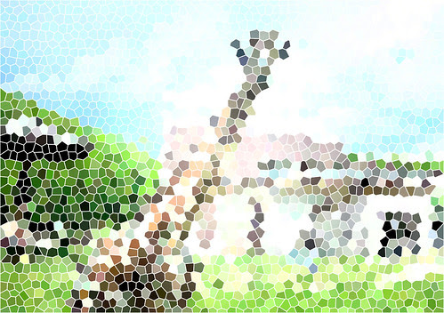 Stain Glass Giraffe