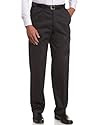 Haggar Men's Work To Weekend Expandable Waist Flat Front Twill Pant
