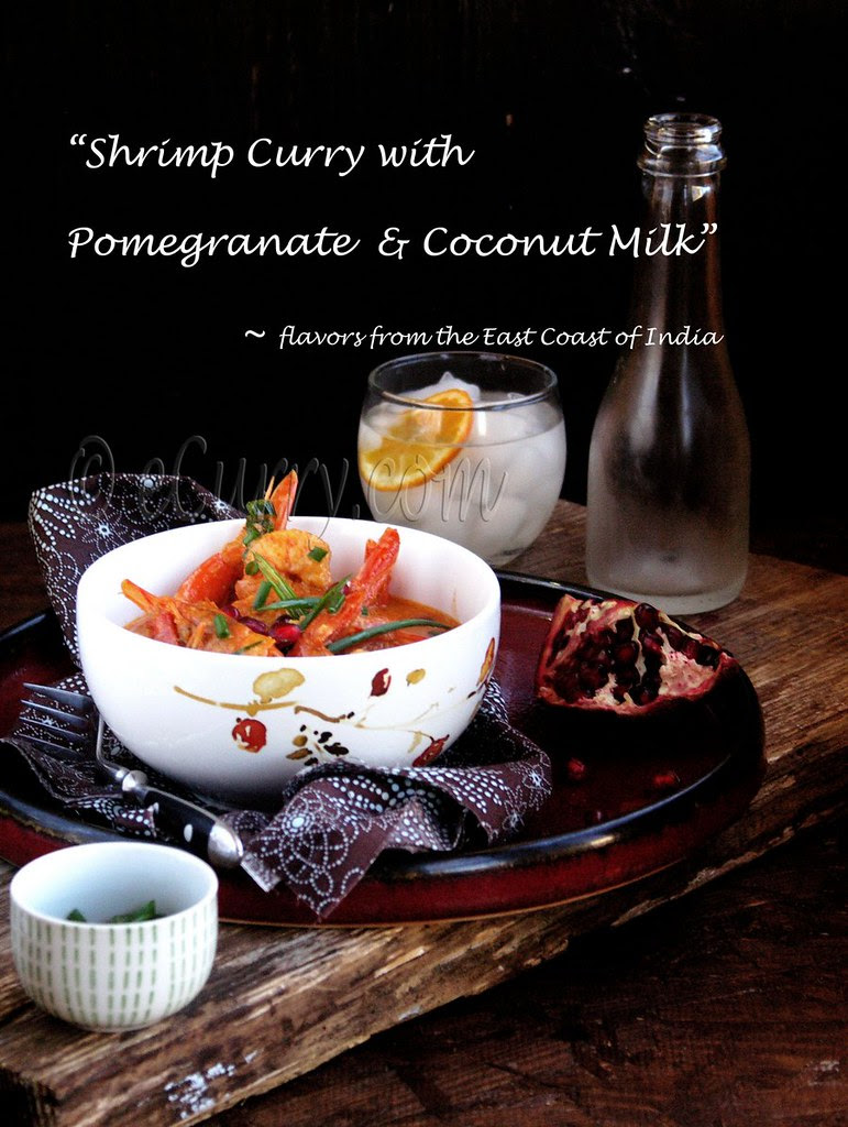 Shrimp with Pomegranate and Coconut Milk 2 with text