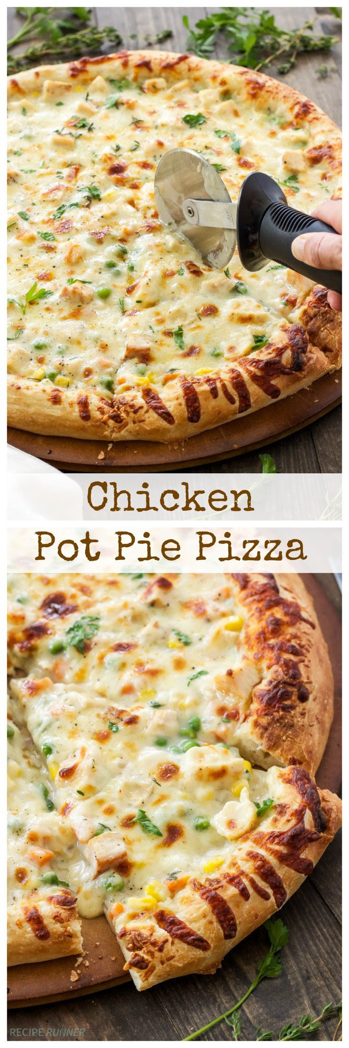 Chicken Pot Pie Pizza - Recipe Runner