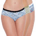 Clovia Women's Cotton Pack of 3 Mid Waist Printed Hipster Panty