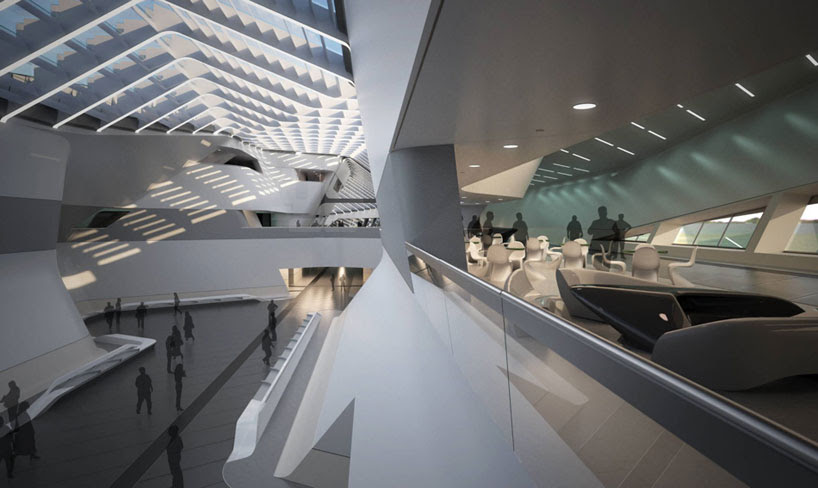 afragola station by zaha hadid in naples designboom