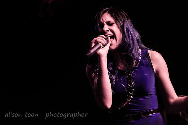 Katie Robinette, vocals, A Mile Till Dawn, Sacramento, May 2015