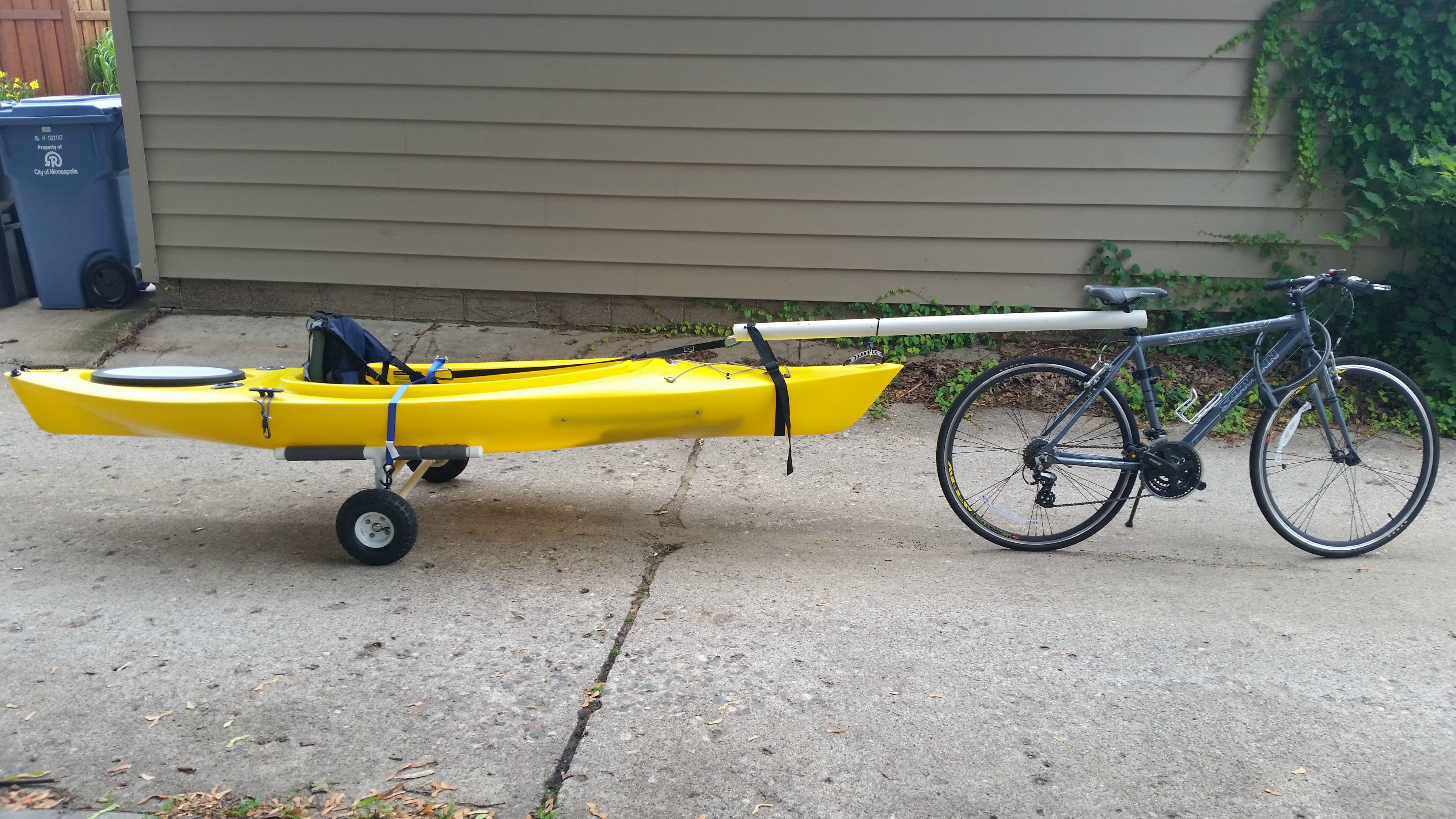 MBOAT Topic Diy kayak trailer for bike