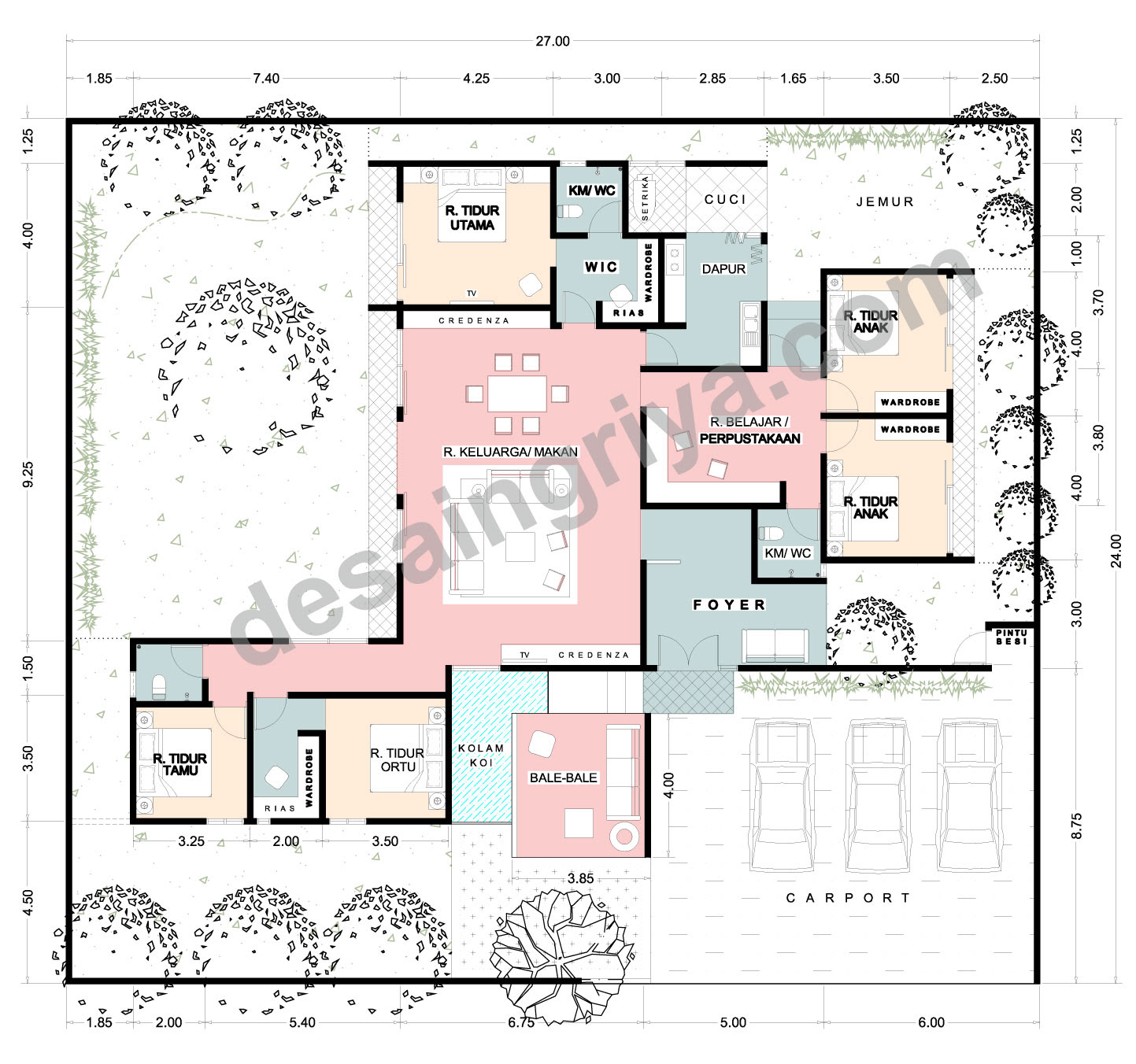 Denah NEW DENAH RUMAH LIMASAN MODERN Denah NEW DENAH RUMAH LIMASAN MODERN