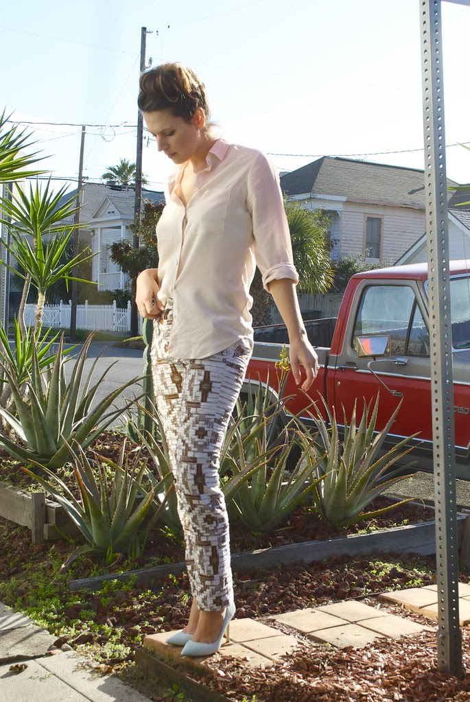 Mood Fabrics Carolina Herrera Brocade Pants