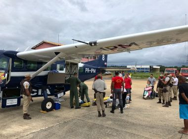 Policiais vítimas de acidente em rodovia na Chapada vem de avião para Salvador