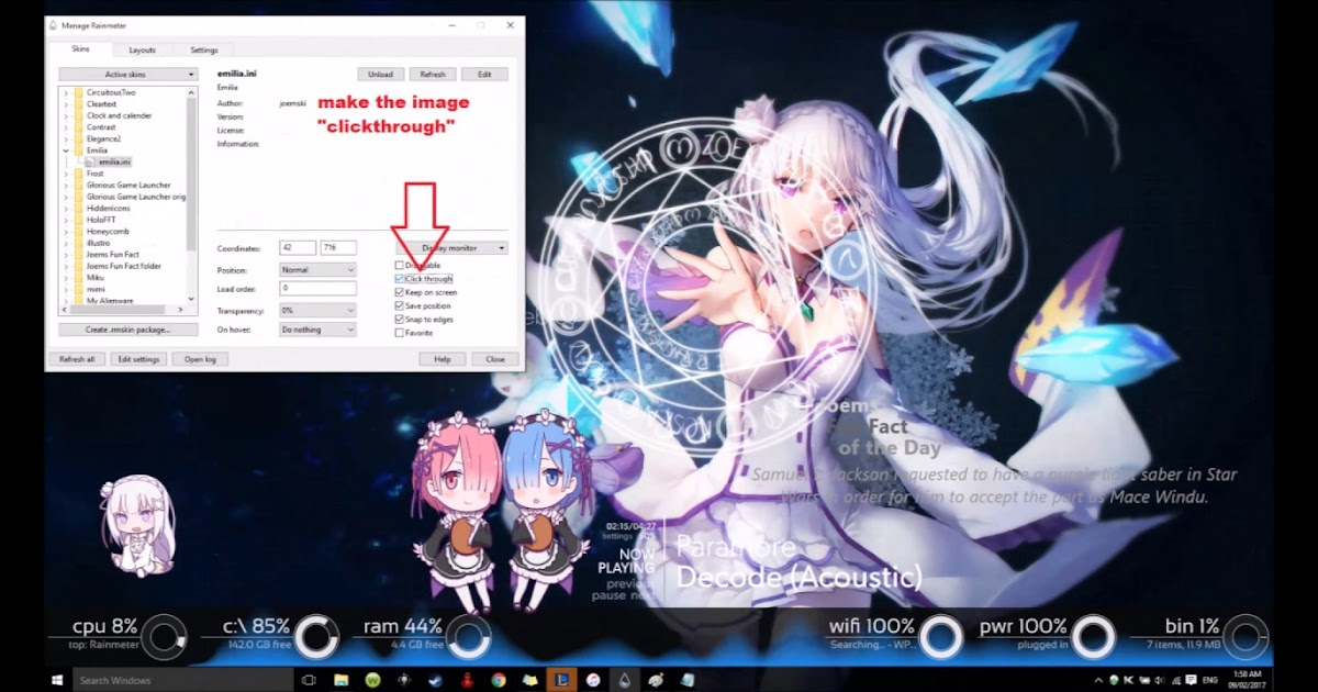 45+ Anime Wallpaper Rainmeter - Anime Wallpaper