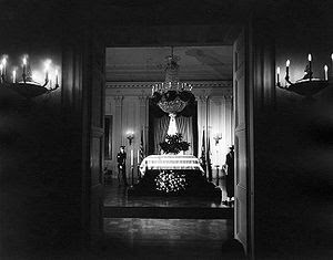 The body of President John. F. Kennedy lies in... The body of President John. F. Kennedy lies in...