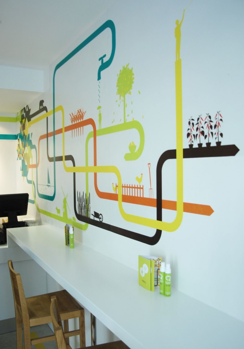 Cool Simple Small Restaurant Interior Design Ideas Wallpaper