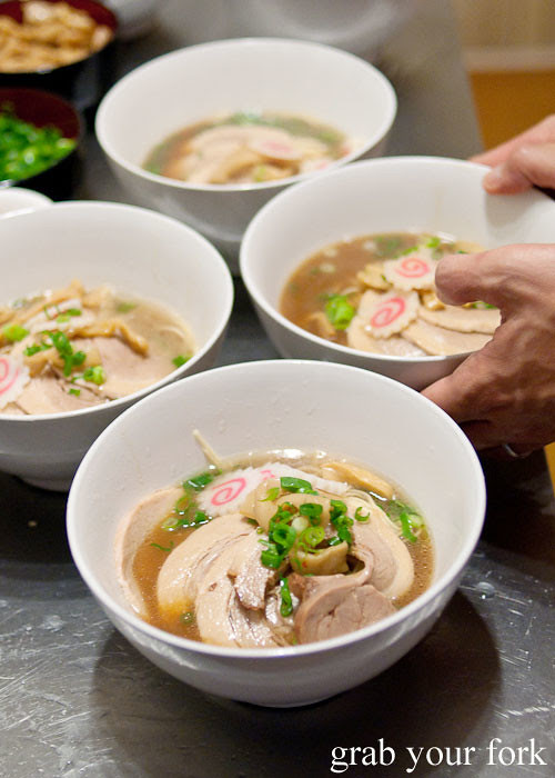 ichiran ramen tonktosu soup bowls at a stomachs eleven japanese dinner