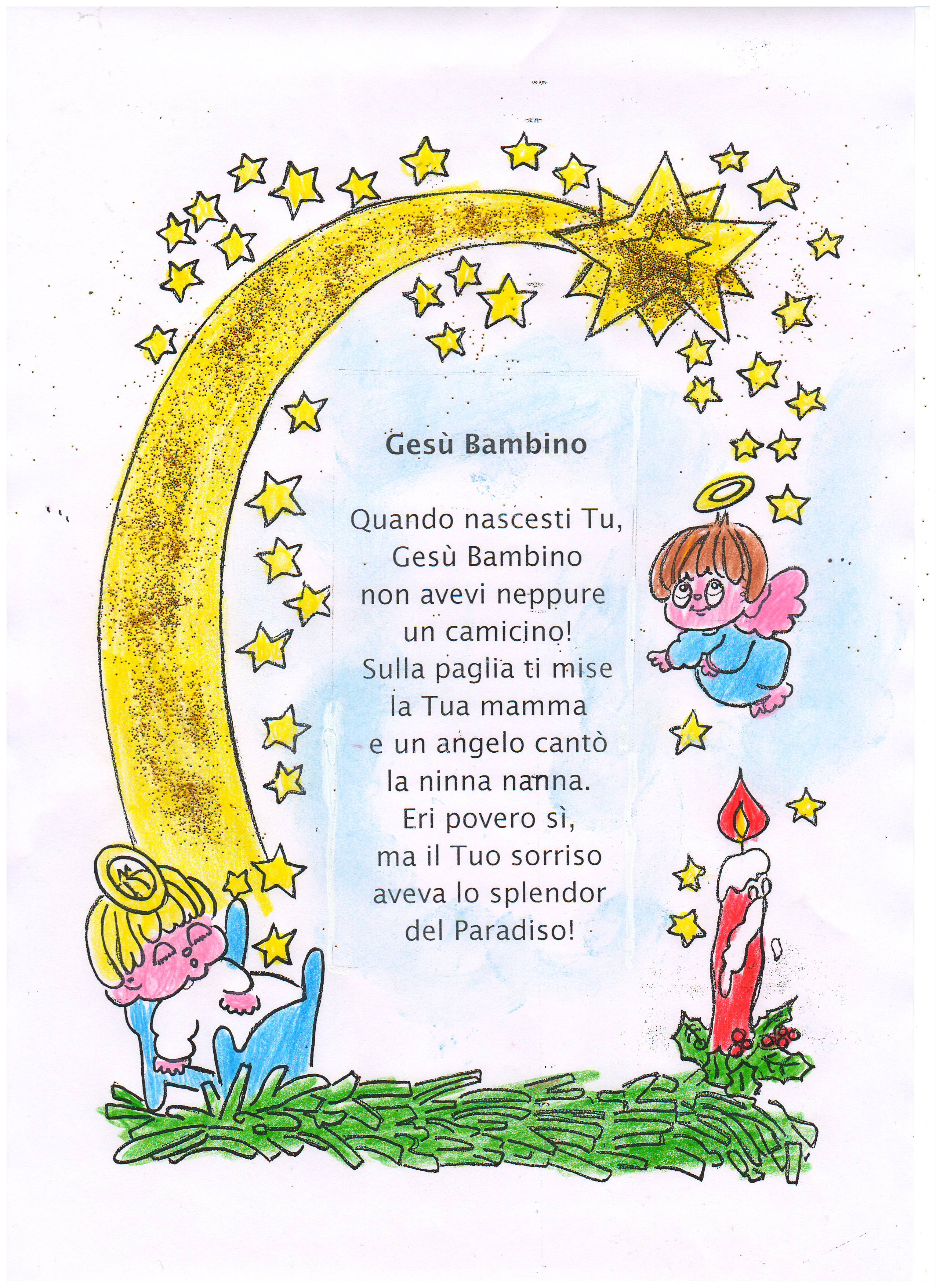 Poesie Di Natale Napoletane Scuola Primaria.Un Biglietto A Gesu Bambino Poesia Poesie Image